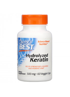 Doctor's Best, Hydrolyzed Keratin, 500 mg, 60 Veggie Caps