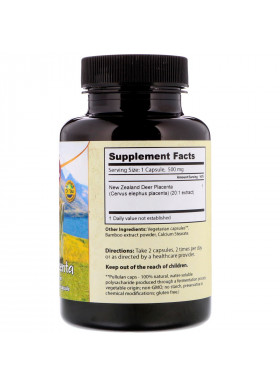 Dragon Herbs, Deer Placenta, 500 mg, 60 Capsules