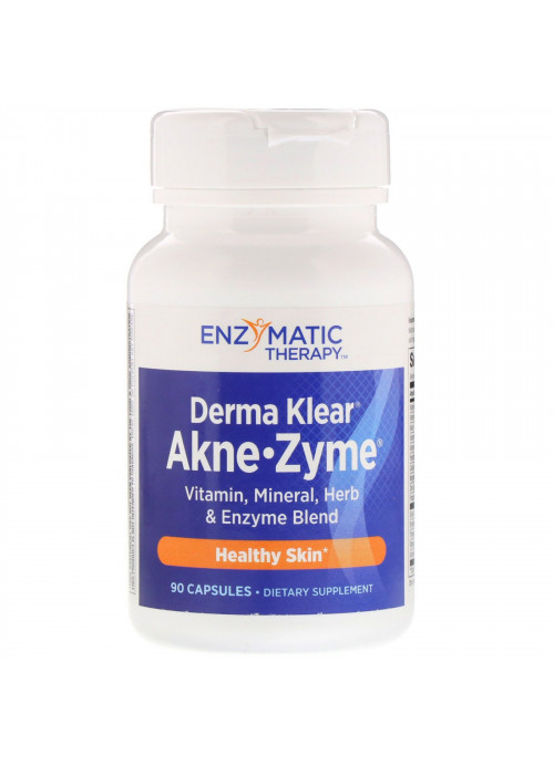 Enzymatic Therapy, Derma Klear Akne-Zyme, Healthy Skin, 90 Capsules
