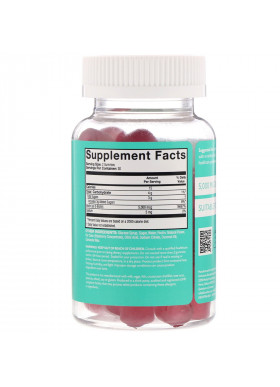 GummYum!, Biotin Gummies, Natural Strawberry Flavor, 5,000 mcg, 60 Gummies