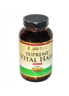LifeTime Vitamins, Supreme Vital Hair with MSM, 120 Capsules
