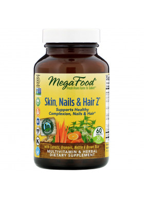 MegaFood, Skin, Nails & Hair 2, 60 Tablets