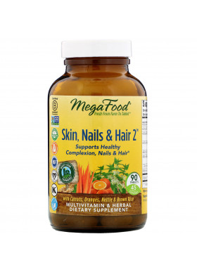 MegaFood, Skin, Nails & Hair 2, 90 Tablets