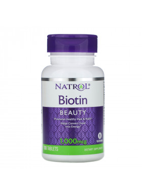 Natrol, Biotin, 1000 mcg, 100 Tablets