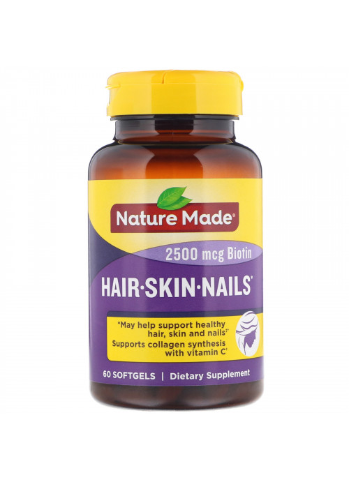 Nature Made, Hair, Skin, & Nails, 60 Softgels