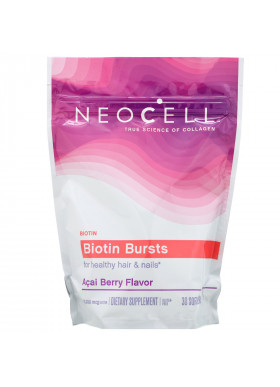 Neocell, Biotin Bursts,  Acai Berry Flavor, 10,000 mcg , 30 Soft Chews