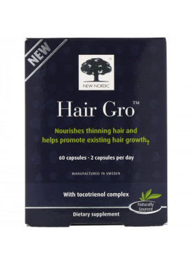 New Nordic, Hair Gro, 60 Capsules