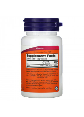 Now Foods, Biotin, 1,000 mcg, 100 Veg Capsules