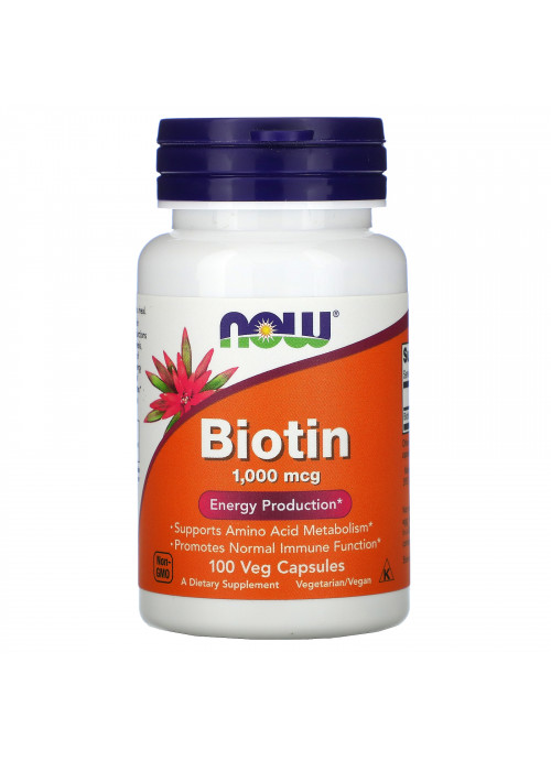 Now Foods, Biotin, 1,000 mcg, 100 Veg Capsules
