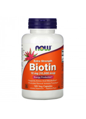 Now Foods, Biotin, 10,000 mcg, 120 Veg Capsules