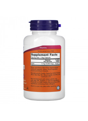 Now Foods, Biotin, 5,000 mcg, 120 Veg Capsules