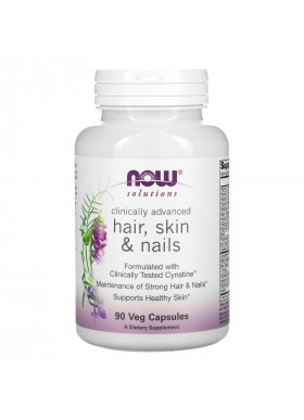 Now Foods, Solutions, Clinically Advanced Hair, Skin & Nails, 90 Veg Capsules