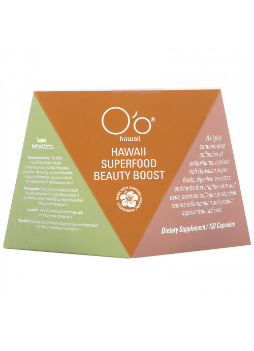 O'o Hawaii, Hawaii Superfood Beauty Boost, 120 Capsules