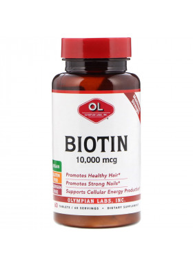 Olympian Labs, Biotin, 10,000 mcg, 60 Tablets