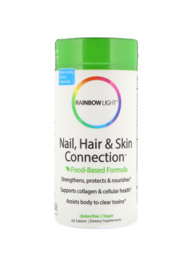 Rainbow Light, Nail, Hair & Skin Connection, Food-Based Formula, 60 Tablets