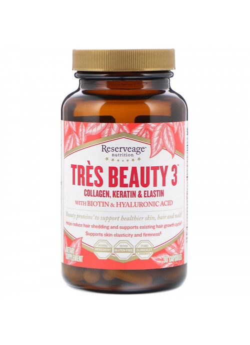 ReserveAge Nutrition, Tres Beauty 3, 90 Capsules
