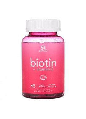 Sports Research, Biotin + Vitamin C, Natural Berry,  60 Gummies