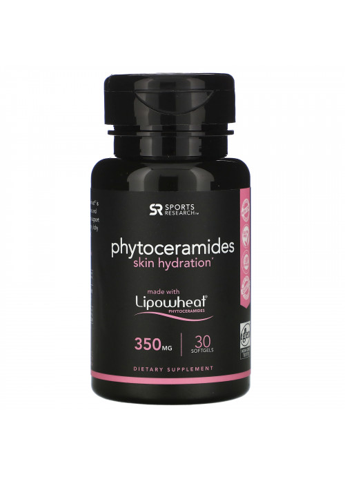 Sports Research, Phytoceramides Skin Hydration, 350 mg, 30 Softgels