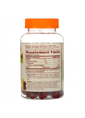 Sundown Naturals, Biotin Gummies, Grape, Orange and Cherry Flavored, 1,000 mcg, 130 Gummies