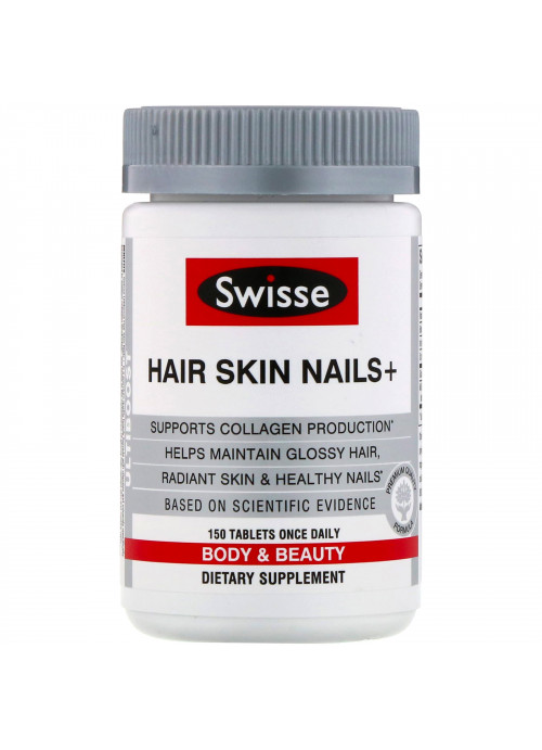 Swisse, Ultiboost, Hair Skin Nails+, 150 Tablets