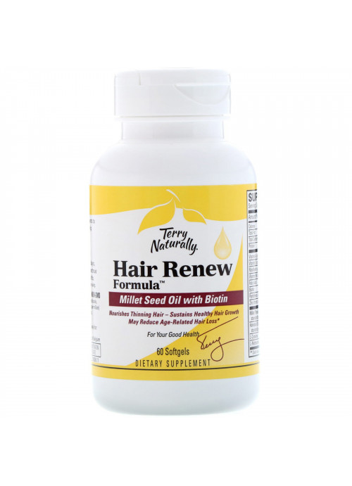 Terry Naturally, Hair Renew Formula, 60 Softgels