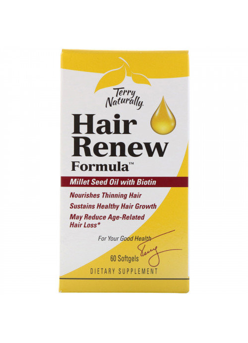 Terry Naturally, Hair Renew Formula, 60 Softgels