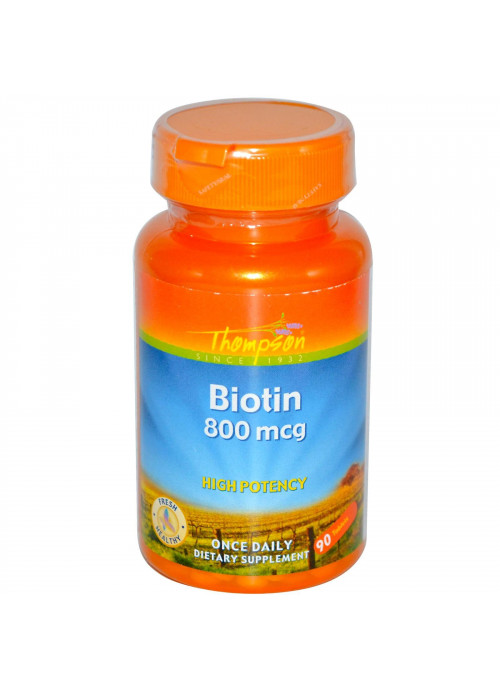 Thompson, Biotin, 800 mcg, 90 Tablets