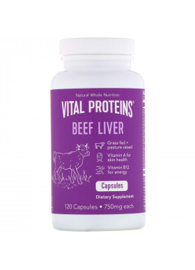 Vital Proteins, Beef Liver, 750 mg, 120 Capsules