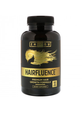 Zhou Nutrition, Hairfluence, Premium Hair Growth Formula, 60 Veggie Capsules