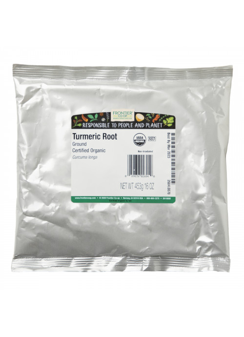 Frontier Natural Products, Organic Ground Turmeric Root, 16 oz (453 g)