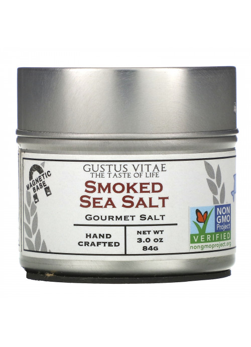 Gustus Vitae, Gourmet Salt, Smoked Sea Salt, 3 oz (84 g)