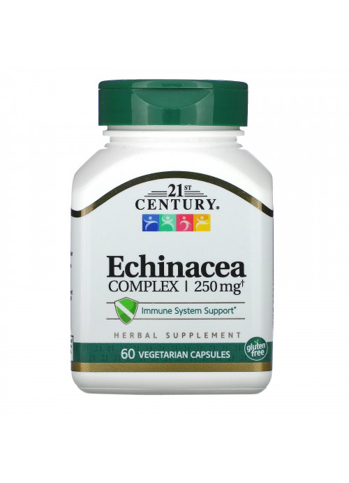 21st Century, Echinacea Complex, 250 mg, 60 Vegetarian Capsules