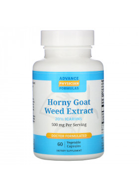 Advance Physician Formulas, Horny Goat Weed Extract, 500 mg, 60 Vegetable Capsules