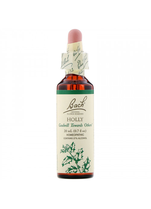 Bach, Original Flower Remedies, Holly, 0.7 fl oz (20 ml)