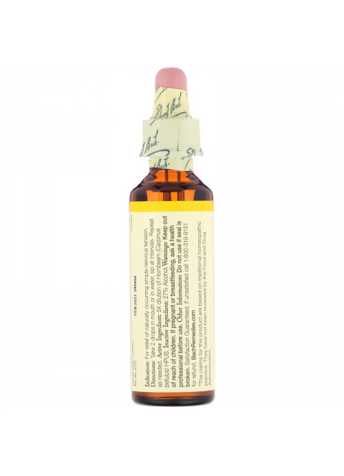 Bach, Original Flower Remedies, Hornbeam, 0.7 fl oz (20 ml)