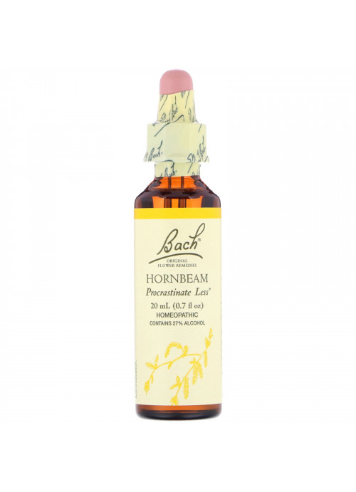 Bach, Original Flower Remedies, Hornbeam, 0.7 fl oz (20 ml)