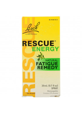 Bach, Original Flower Remedies, Rescue Energy, Natural Fatigue Remedy, 0.7 fl oz (20 ml)