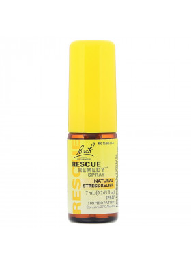 Bach, Original Flower Remedies, Rescue Remedy, Natural Stress Relief Spray, 0.245 fl oz (7 ml)