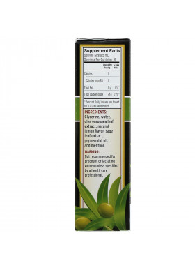 Barlean's, Olive Leaf Complex, Throat Spray, Peppermint Flavor, 1.5 fl oz (45 ml)