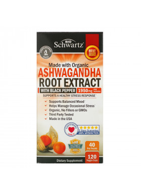 BioSchwartz, Ashwagandha Root Extract, 1950 mg, 120 Veggie Caps