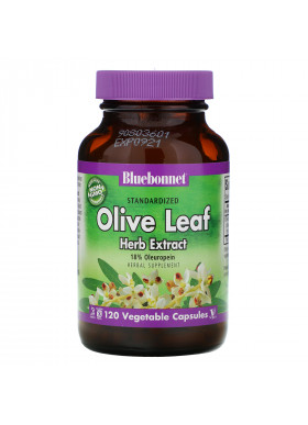 Bluebonnet Nutrition, Olive Leaf, Herb Extract, 120 Vegetable Capsules