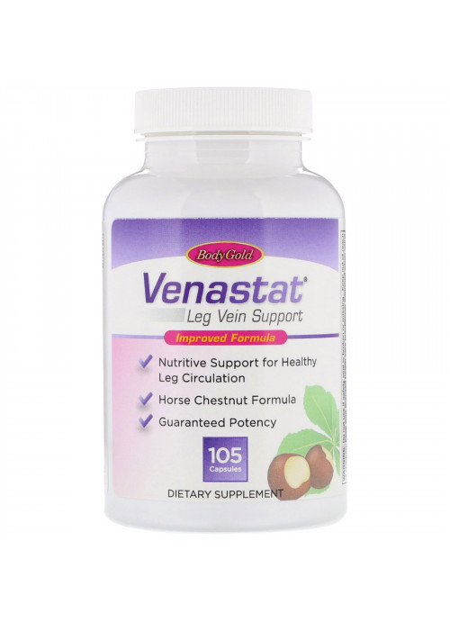 BodyGold, Venastat Leg Vein Health, 105 Capsules