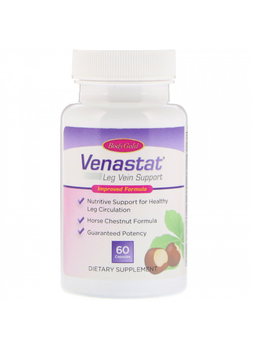 BodyGold, Venastat Leg Vein Health, 60 Capsules