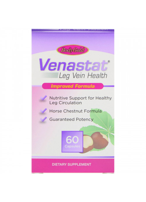 BodyGold, Venastat Leg Vein Health, 60 Capsules