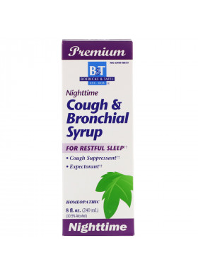 Boericke & Tafel, Cough & Bronchial Syrup, Nighttime , 8 fl oz (240 ml)