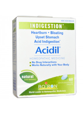 Boiron, Acidil, Indigestion, 60 Quick-Dissolving Tablets