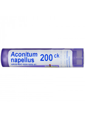 Boiron, Single Remedies, Aconitum Napellus, 200CK, Approx 80 Pellets