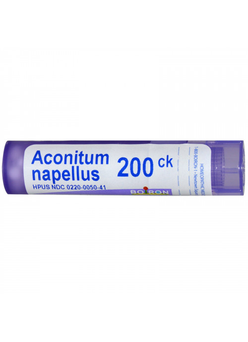 Boiron, Single Remedies, Aconitum Napellus, 200CK, Approx 80 Pellets