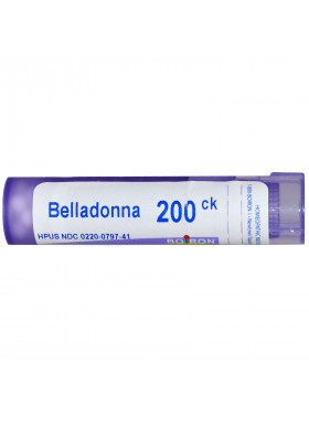 Boiron, Single Remedies, Belladonna, 200CK, Approx 80 Pellets