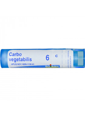 Boiron, Single Remedies, Carbo Vegetabilis, 6C, Approx 80 Pellets